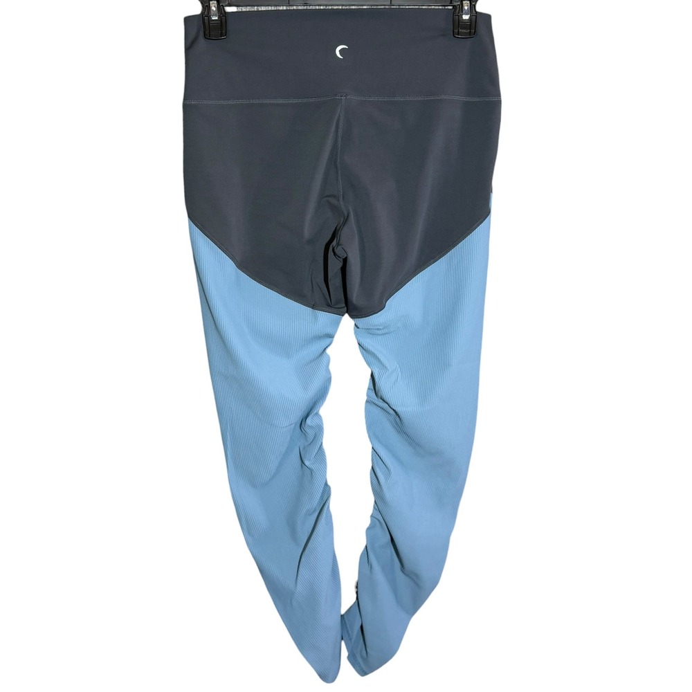 ZYIA Active Storm Parallel Luxe High Rise Leggings Blue/Grey ColorBlock 12